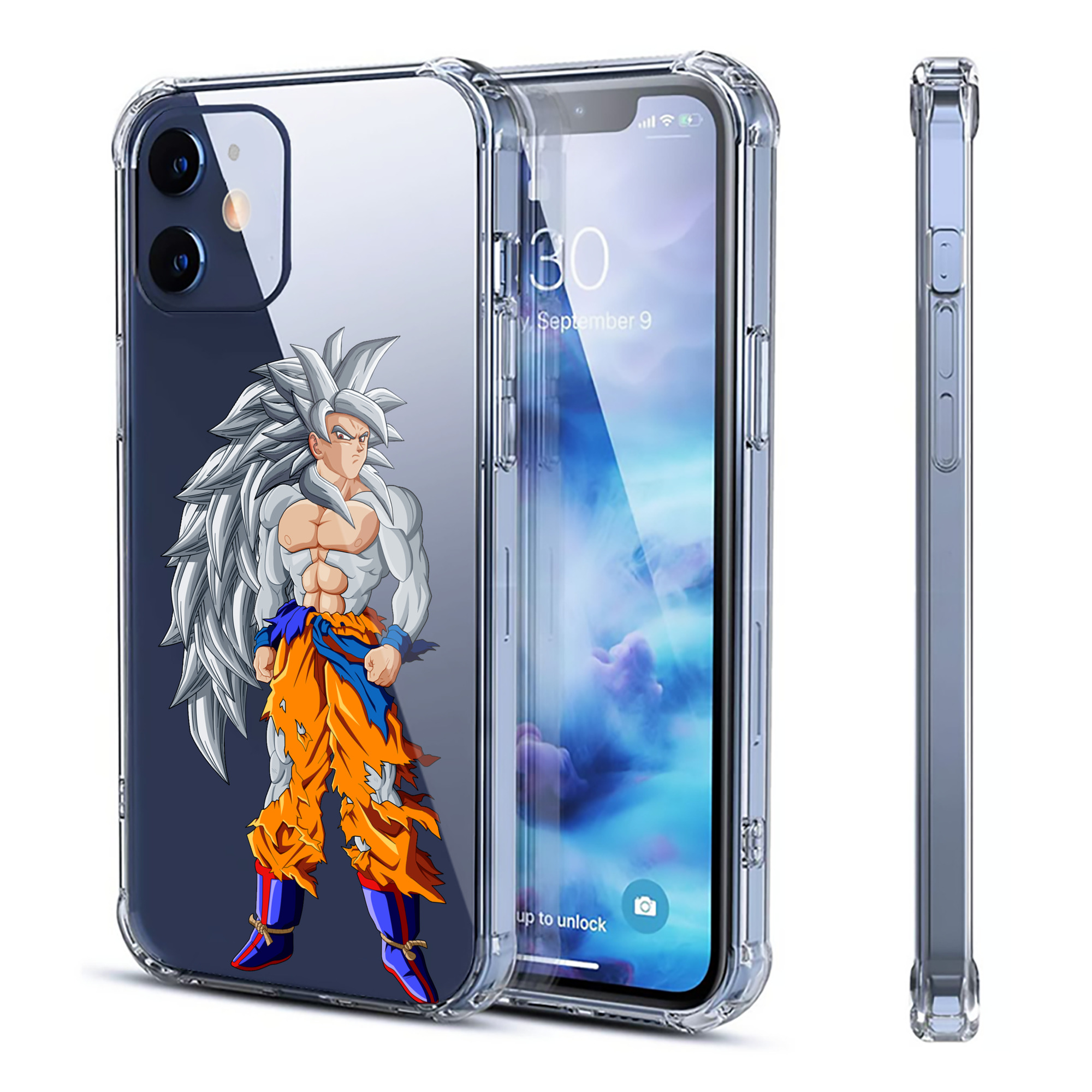 （画像用） ドラゴンボール 孫悟空（そん ごくう）Son Goku カカロット DRAGON BALL Kakarotto 【iPhone 12シリーズ対応】透明スマホケース（クリアソフトケース）